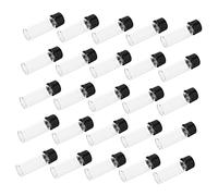 LIFKOME 25pcs Glass Vials Sealing Lids Sample Bottles for Essential Oils Travel and Storage Leakproof and Design