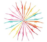 LIFKOME 25Pcs Plastic Tweezers Ergonomic Lightweight School Teaching Aid for Craft Beading Science Experiments Classroom Tools Safe Smooth Edges