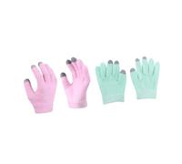 LIFKOME 2Pairs Moisturizing Hand Care Gloves for Dry Hands Touchscreen Compatible Beauty Exfoliating and Nourishing Gel Gloves for Overnight Skin Repair