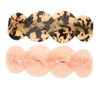LIFKOME 2pcs Acrylic Hair Clips Large Bow Duckbill Barrettes Comfortable Wearing Not Easy to Fall Fashion Hair Styling Accessories and Women Birthday Wedding