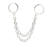 LIFKOME 2pcs Adjustable Gothic Double Chain Rings for Women Vintage Finger Jewelry Set for Teens and Aesthetic Styles