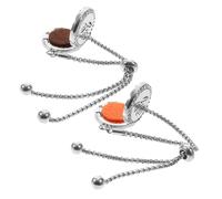 LIFKOME 2Pcs Adjustable Life Tree Essential Oil Diffuser Bracelets for Women Hollow Carved Titanium Steel Perfume Diffuser Bangles with Aromatherapy Jewelry gift for for for for for for
