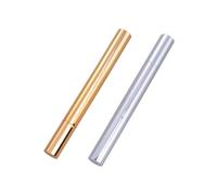 LIFKOME 2pcs Aluminum Tube Empty Nail Oil Pen with Brush Tip Portable Cosmetic Lip Gloss Applicator for Nail Polish Essential Oils Eyelash Growth and Perfume Use Random Color