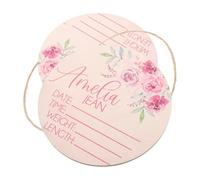 LIFKOME 2pcs Birth Announcement Sign Wooden Name Signs for Nursery Decor for Documenting Growth and Special Moments for Newborn Photos