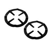 LIFKOME 2pcs Black Iron Coffee Pot Holder Gas Range Stand Burner Grate Oil Resistant No Rust Pot Stove Stand Suitable for Restaurant and Coffee Shop