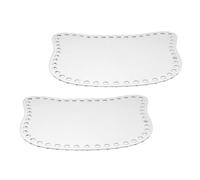 LIFKOME 2Pcs Cat Shaped Acrylic Bag Bottom Base DIY Crochet Bag Cushion Board for Crafting Making