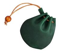LIFKOME 2pcs Chic Retro Mini Storage Bag Stylish Drawstring Pouch for Keys and Id Cards Simple and Fashionable Change Bag Random Colors Green Beads