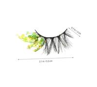 LIFKOME 2pcs Colorful False Eyelashes Lightweight Lashes with Luminous Decorative Clusters for Natural Curly Eye Enhancement Reusable Eyelash