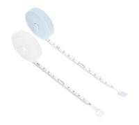 LIFKOME 2pcs Compact Soft Tape Measure for Sewing and Crafting Flexible Mini Ruler with Markings Lightweight Portable Measuring Tape for Home Office and Travel Use Blue White