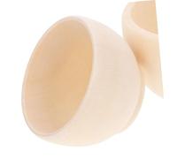 LIFKOME 2Pcs Creative DIY Unfinished Wooden Blank Bowls Natural Craft Painting for Home Decor Wedding Party Decoration Crafting