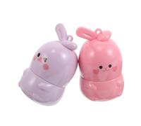 LIFKOME 2pcs Cute Bunny Shaped Changing Lip Balm Set Hydrating Moisturizing Solid Lip Gloss Hue Altering Effect Nourishing Lipstick for Women and Teen Girls