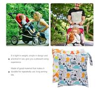 LIFKOME 2pcs Diaper Bags with Zippered Pockets Portable Storage Pouches for Travel Beach Pool Wear-Resistant Organizer for Menstrual Pads and Items