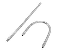 LIFKOME 2pcs Flexible Gooseneck Light Pole Extension Adjustable LED Lamp Stand Replacement Arms for DIY Desk Lamp Accessories with Sturdy Threaded Ends