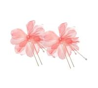 LIFKOME 2pcs Flower Tassel Hair Stick Wedding Headband Floral Hair Pins Vintage Chinese Japanese Bridal Accessories