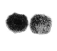 LIFKOME 2PCS Furry Windscreen Cover for Lapel Microphone Noise Reduction Plush Wind Muff Soft and Easy to Clean Microphone Windshield for Clear Recording Compatible with Various Mics for
