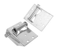 LIFKOME 2pcs Garage Door Bottom Lifting Brackets for Residential Doors Hinge Fixtures with Broad Compatibility Stable Mounting Easy Installation Kit