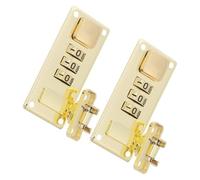 LIFKOME 2Pcs Gold Luggage Password Lock Set 3-Digit Combination Baggage Locks for Suitcases Compact Portable for Travel Cases and Tool Boxes