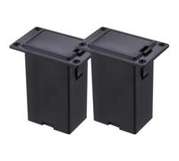 LIFKOME 2pcs Guitar Battery Box Bass Battery Case 9V Plastic Easy to Install Black for Home KTV