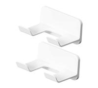 LIFKOME 2pcs Hair Dryer Holder Wall Mounted Storage Rack Easy Install Bathroom Stand for Home Bedroom Makeup Barbershop Secure Non-slip Hairdryer Organizer with Modern Design