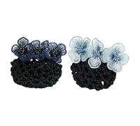 LIFKOME 2pcs Hairnets for Buns Mesh Bun Net Hair Snood Clip for Women Nurses Flight Attendants Cloth Material Elegant Hair Accessory for Formal Occasions