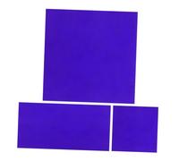 LIFKOME 2pcs Heat-resistant Blue Cobalt Glass for Chemistry Flame Color Reaction Reusable Sustainable Lab Plates Compatible with Educational and Research Experiments