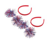 LIFKOME 2pcs Independence Day Festival Headbands Patriotic Hairbands for Women Party Hair Decoration America Celebration Headdress Photo Prop Safe Material