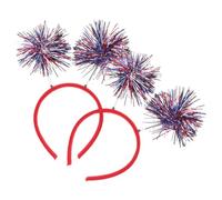 LIFKOME 2pcs Independence Day Hair Hoops Headbands Lightweight Decorative Headwear for July Party Supplies and National Day Celebrations