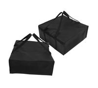 LIFKOME 2pcs Insulated Pizza Warmer Bags with Handle for Food Transport and Thermal Food Carriers for Hot and Cold Meals Non-Woven and Foil Containers