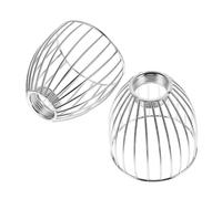 LIFKOME 2pcs Iron Bird Cage Lampshades Vintage Industrial Metal Pendant Light Shades Socket Compatible Artistic Ironwork for Bedroom Dining Room Indoor Decoration