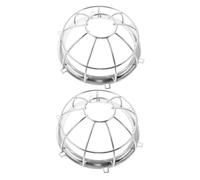 LIFKOME 2pcs Iron Fire Sprinkler Cage Detector Cover Protective Transducer Guards for Home Fire Alarm with Clear See Through Design