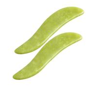 LIFKOME 2pcs Jade Gua Sha Boards Handheld Massage Scraping Tools for Full Body Relief Skin Elasticity Improvement Puffiness Reduction and Blood Flow Enhancement