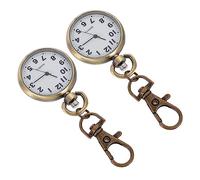 LIFKOME 2pcs Keychain Pocket Watch for Doctors and Students and Fob Watch Design for Healthcare Professionals Birthdays and Holidays