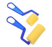 LIFKOME 2pcs Kids Painting Rollers Sponge Brush Set with Comfortable to Hold Handle and Smooth Painting Experience, for Home Use and DIY Project Making