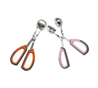 LIFKOME 2pcs Meatball Tongs Kitchen Meatball Mold Stainless Steel Home Maker Machine Meat Ball Making Tool Meat Ball Clamp Shaping Tool Kitchen Maker Pp