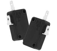 LIFKOME 2pcs Microwave Oven Micro Switch Replacement Parts with 2-pin Normally Open Design, Enhanced Safety and Easy Precise Control for Household Appliances