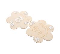 LIFKOME 2Pcs Milestone Photo Props Floral Design Monthly Growth Sign for Newborns Birth Announcement and Nursery Decor Capture Precious Moments and Celebrate Milestones