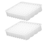 LIFKOME 2pcs Miniature Brick Mold Set Soft Silicone Mini Wall Bricks Mold for DIY Dollhouse Building Accessories Creative Educational Tool for Sand Table Landscape and Mini Garden