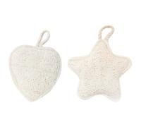 LIFKOME 2Pcs Natural Loofah Body Scrubber Bath Sponge Exfoliating Dual-Sided Thickened Shower Loofah Sponges for Men and Women, Eco-Friendly Bathing Accessories for Deep Cleaning