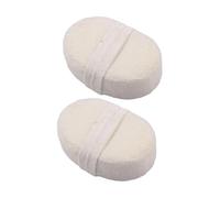 LIFKOME 2PCS Natural Loofah Showering Towels Plant Fiber Bath Scrubbers Exfoliating Body Sponges for Gentle Skin Cleaning and Portable Bathroom Accessories