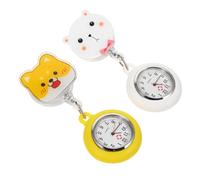 LIFKOME 2pcs Nurse Pocket Watch Carabiner Clip Women Fashion Nurse Watch Super Date Weekday for Doctors Paramedics Medical Professionals