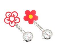 LIFKOME 2pcs Nurse Watch Pocket Clip Watches Nursing Accessories Dark-Glow Feature for Night Visibility