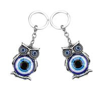 LIFKOME 2pcs Owl Keychain Pendant Creative Evil Eye Keyring Key Cute Backpack Decoration for and Accessories Adorable Charm for Boys and Girls and Adults