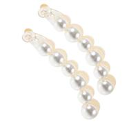 LIFKOME 2pcs Pearl Banana Claw Hair Clips Large Vertical Claw Design for Women and Secure Hold Hair Barrettes for Elegant Updos and Daily Styling