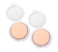 LIFKOME 2pcs Portable Cushion Foundation Container with Powder Puff Ultra-thin Mini Compact Box for DIY Cream Blusher and Loose Powder Travel-friendly Makeup Case for Women