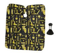 LIFKOME 2Pcs Professional Hair Cutting Cape and Neck Duster Brush Set Adjustable Snap Closure Lightweight Water-Resistant Barber Hairdresser Salon Accessories for Hair Styling