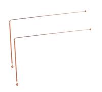 LIFKOME 2Pcs Pure Copper Divining Rods Portable Reusable Treasure and Water Dowsing Sticks with Rounded Ends Energy Detection Tool for Ghost Exploration and Hidden Object Finding