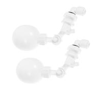 LIFKOME 2pcs Quick Connect Valve Auto Water Filler Controller Auto Fill Float Valve Automatic Water Level Controller Pp White