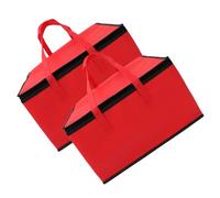 LIFKOME 2Pcs Reusable Insulated Food Carrying Bag Capacity Thermal Cooler Pouch with Zipper Design for Picnic Work School Lunch Grocery Shopping and Meal Prep