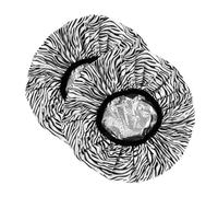 LIFKOME 2Pcs Reusable Tin Foil Hair Processing Caps Elastic Heat Conditioning Hats for Deep Hair Treatment Shower Caps Suitable for All Types