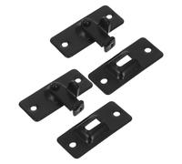 LIFKOME 2pcs Right Angle Sliding Door Lock for Bedroom and Closet Privacy Smooth Flip Gate Action Security Latch for Cabinets and Interior Doors Noise-Reduced Sliding Barn Hardware